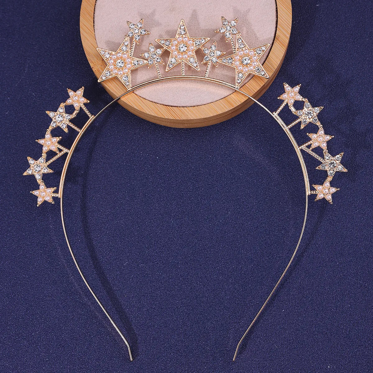 Women'S Shiny Star Alloy Inlay Rhinestones Hair Band