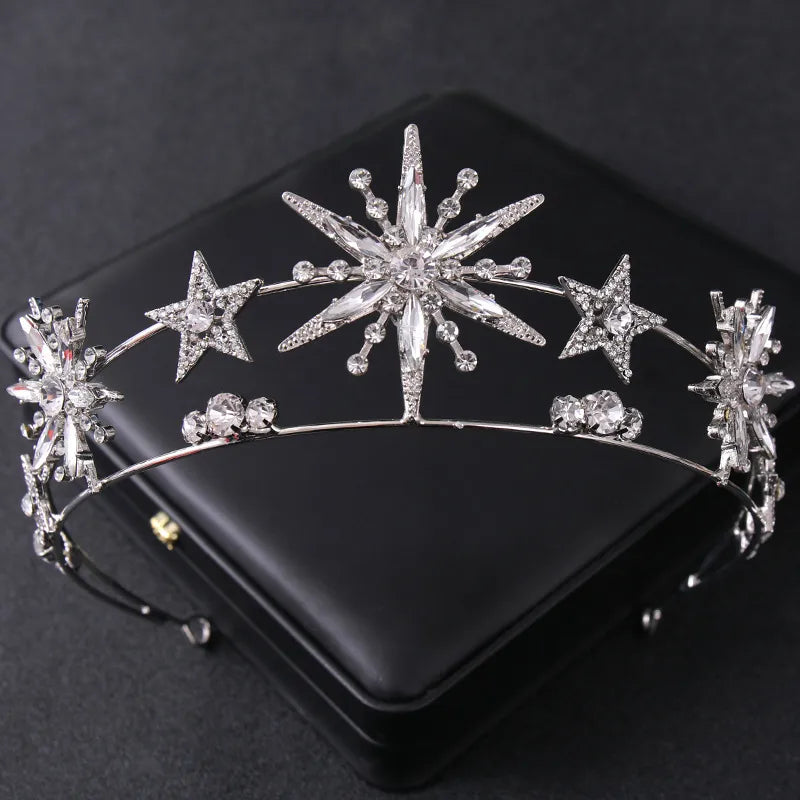 Women'S Shiny Star Alloy Inlay Rhinestones Hair Band