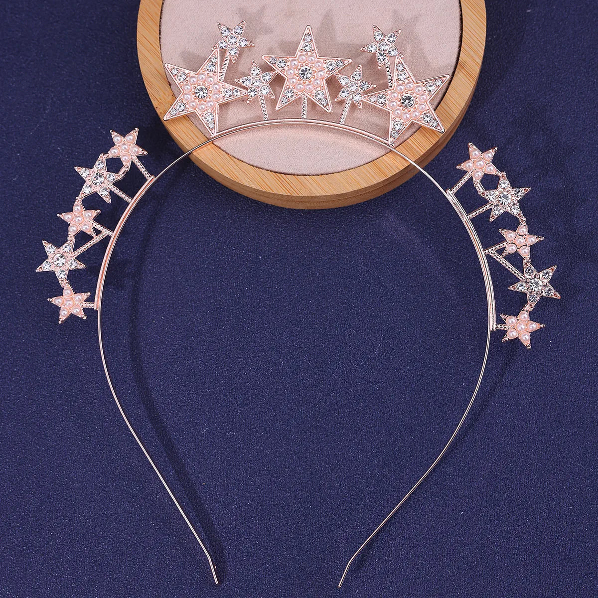 Women'S Shiny Star Alloy Inlay Rhinestones Hair Band