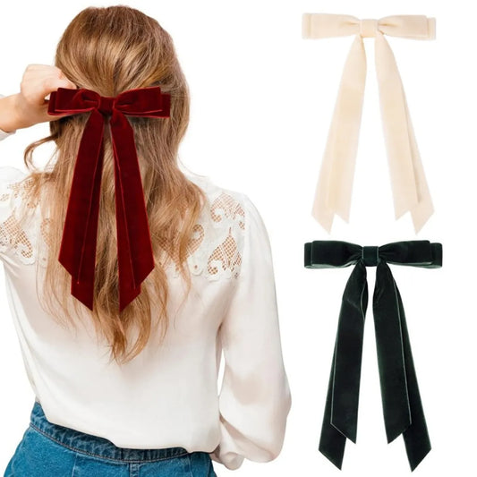 Women'S Simple Style Bow Knot Cloth Hair Clip