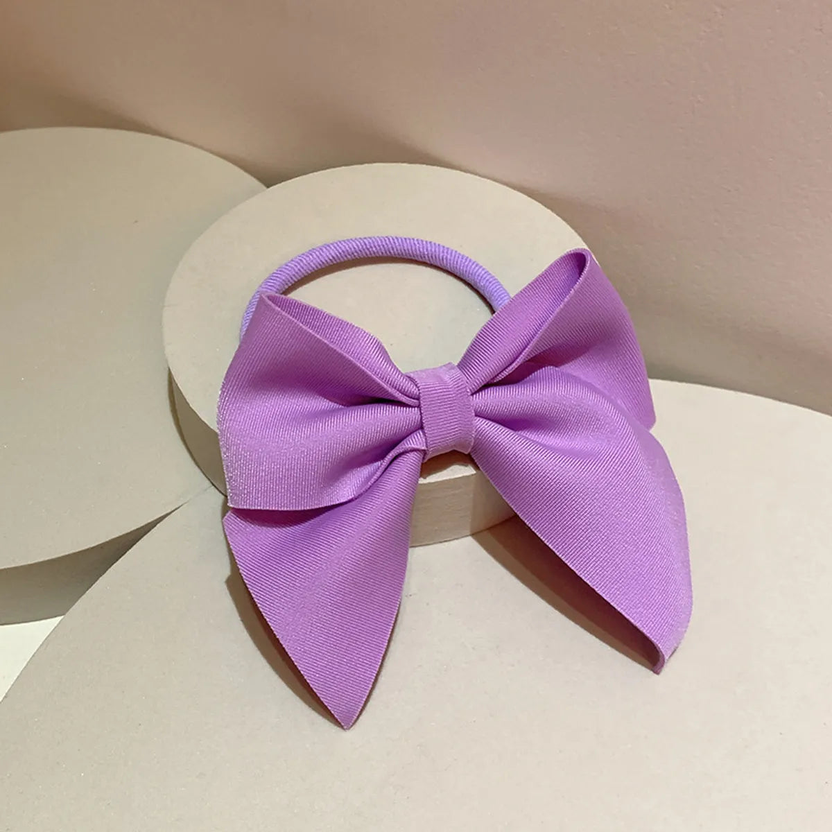 Women'S Simple Style Bow Knot Cloth Handmade Hair Clip Hair Tie