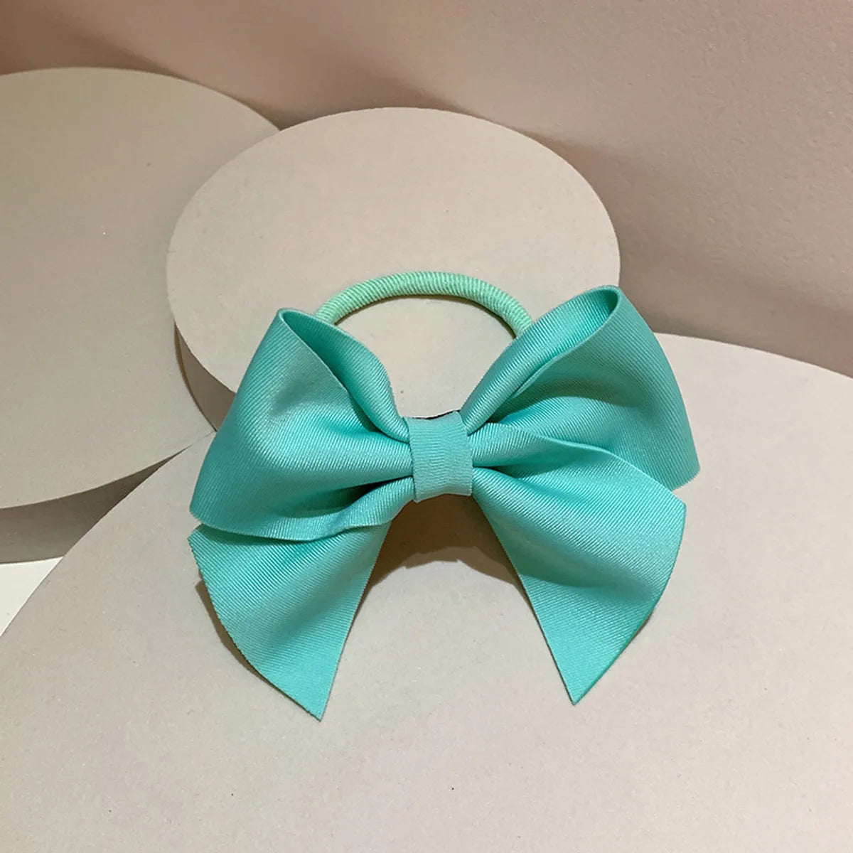 Women'S Simple Style Bow Knot Cloth Handmade Hair Clip Hair Tie