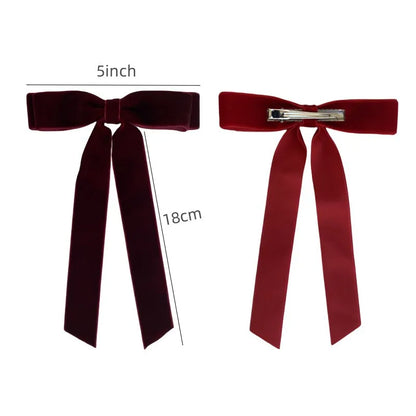 Women'S Simple Style Bow Knot Cloth Handmade Hair Clip