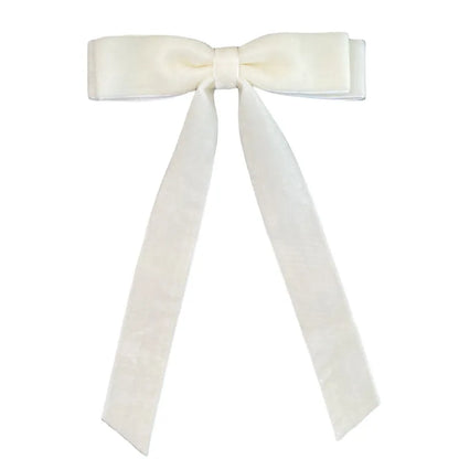 Women'S Simple Style Bow Knot Cloth Handmade Hair Clip