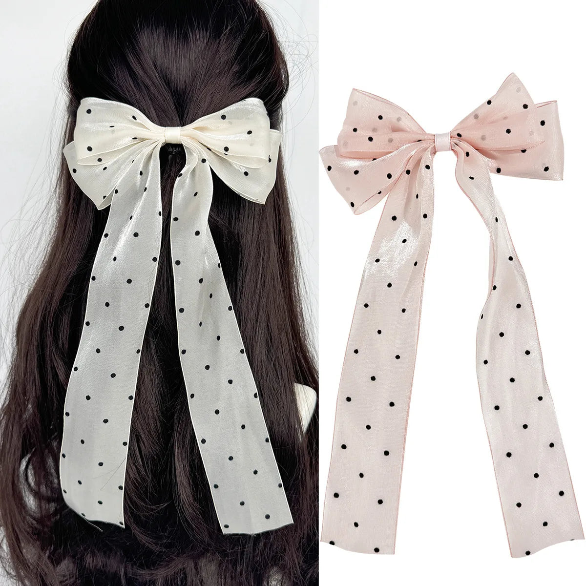 Women'S Simple Style Bow Knot Gauze Hair Clip