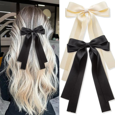 Women'S Simple Style Bow Knot Ribbon Hair Clip