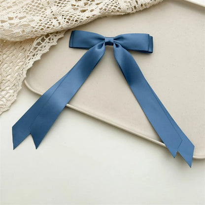 Women'S Simple Style Bow Knot Ribbon Hair Clip