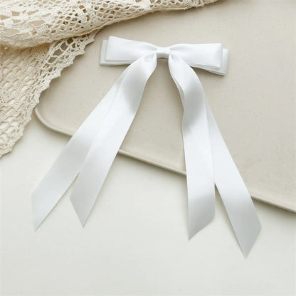 Women'S Simple Style Bow Knot Ribbon Hair Clip