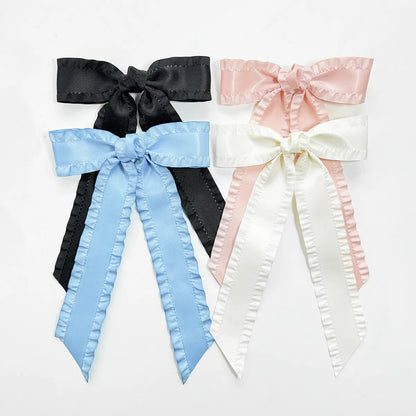 Women'S Simple Style Bow Knot Ribbon Hair Clip