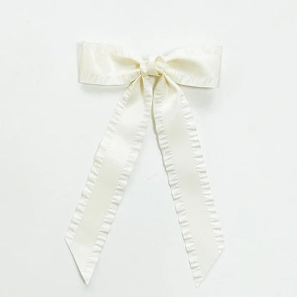 Women'S Simple Style Bow Knot Ribbon Hair Clip