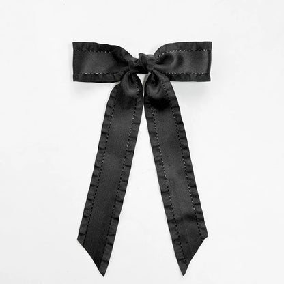 Women'S Simple Style Bow Knot Ribbon Hair Clip