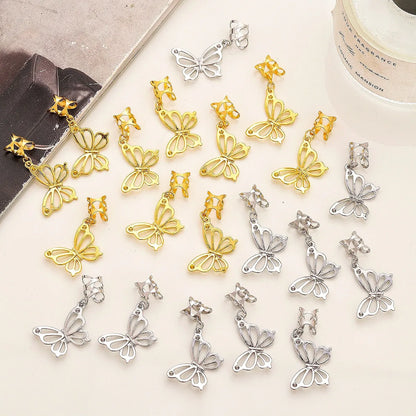 Women'S Simple Style Butterfly Alloy Plating Hair Buckle