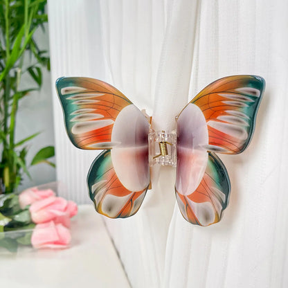 Women'S Simple Style Butterfly Arylic Hair Claws