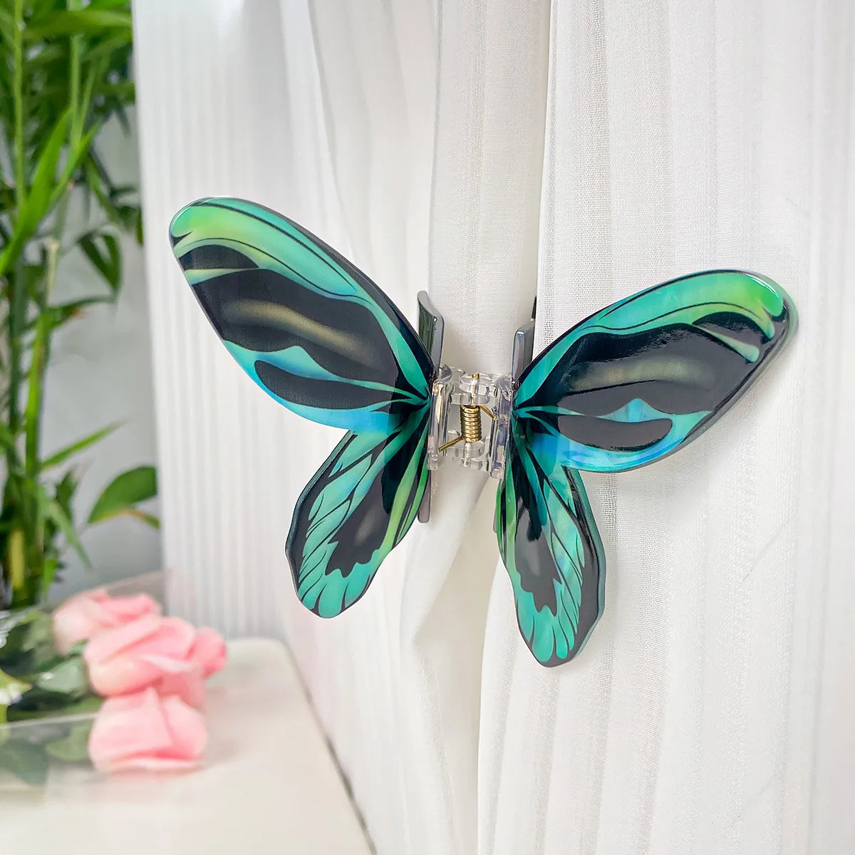 Women'S Simple Style Butterfly Arylic Hair Claws