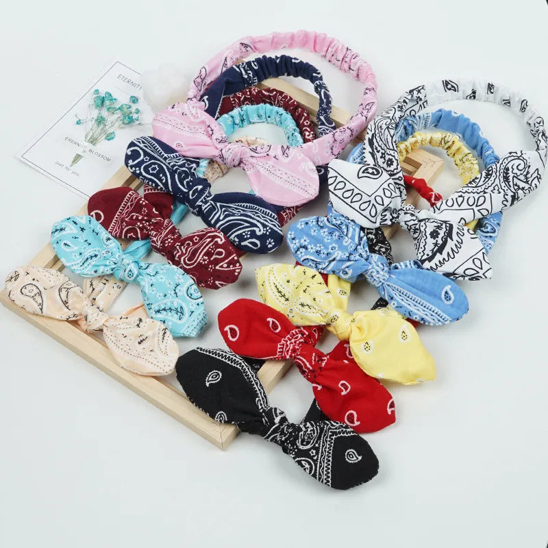 Women'S Simple Style Cashew Nuts Bow Knot Cloth Hair Band