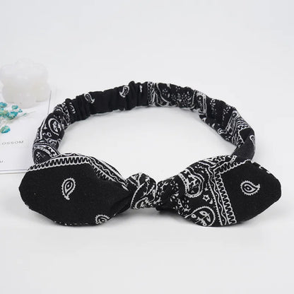 Women'S Simple Style Cashew Nuts Bow Knot Cloth Hair Band