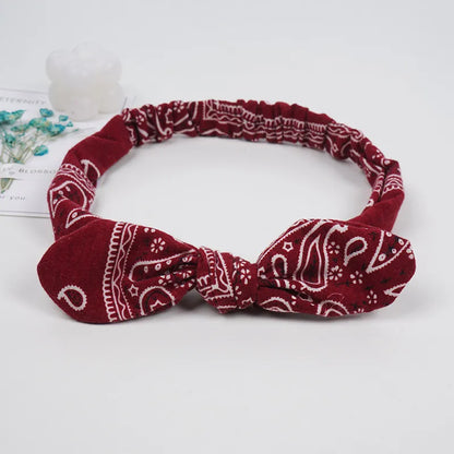 Women'S Simple Style Cashew Nuts Bow Knot Cloth Hair Band