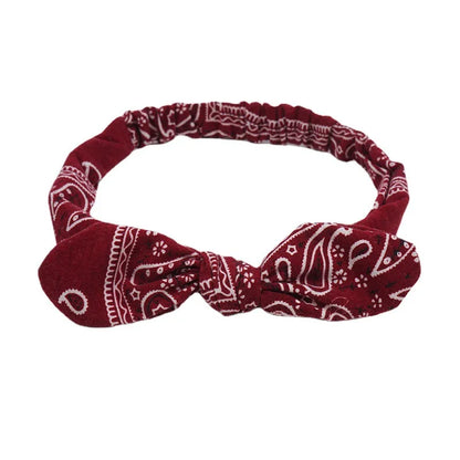 Women'S Simple Style Cashew Nuts Bow Knot Cloth Hair Band