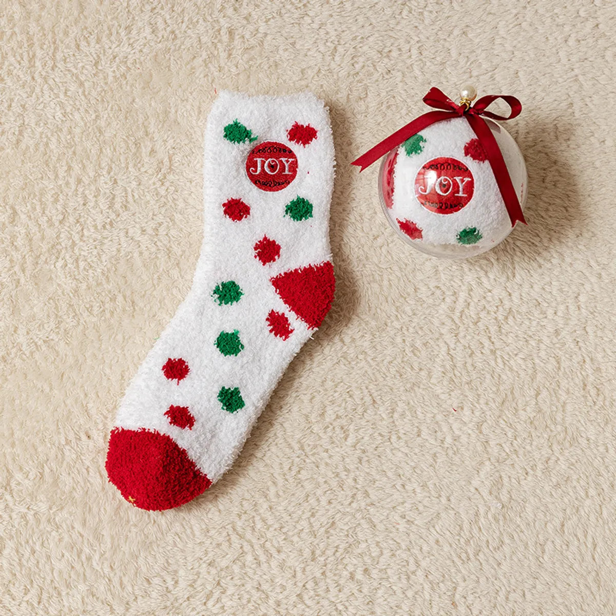 Women'S Simple Style Christmas Tree Santa Claus Snowman Cotton Jacquard Crew Socks