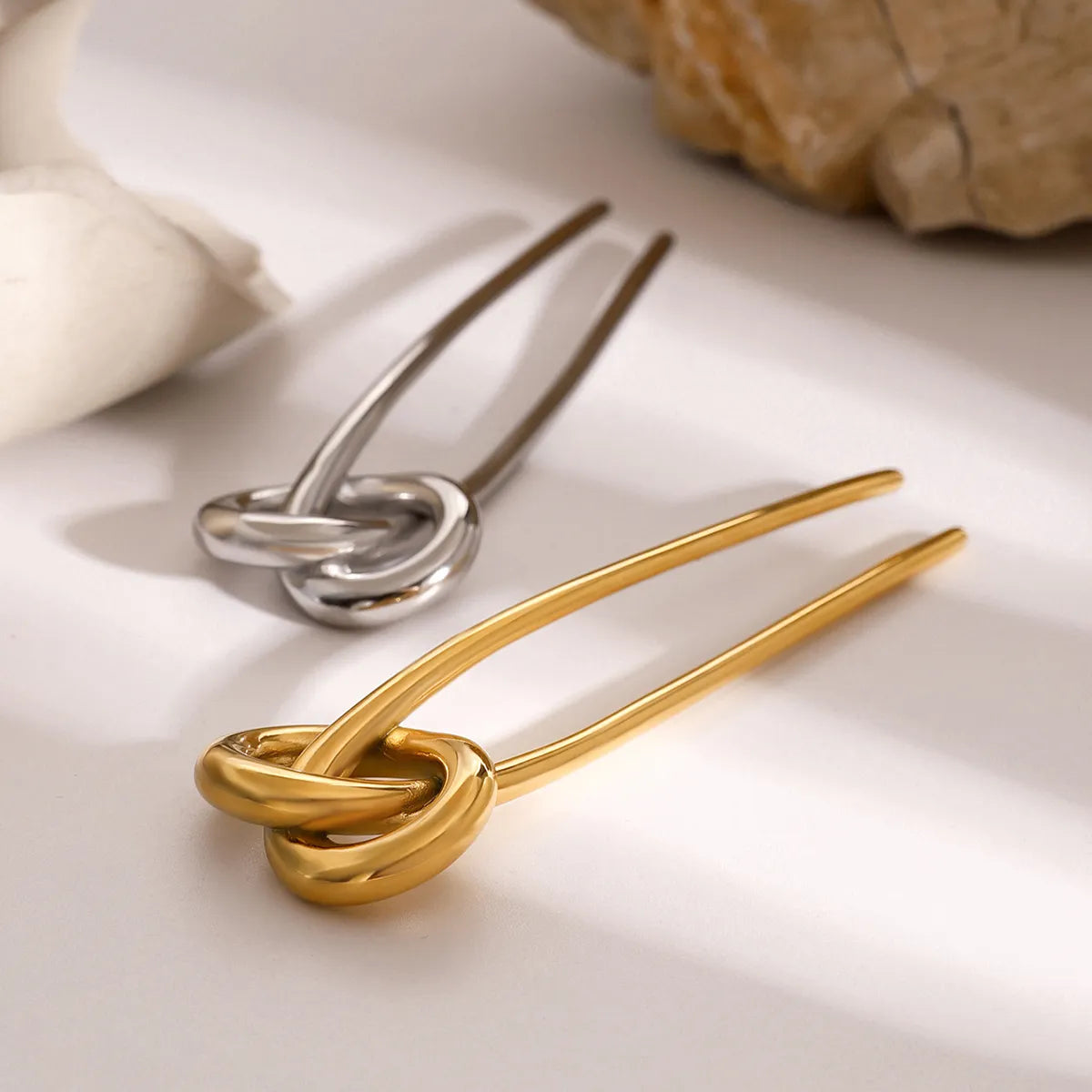 Women'S Simple Style Classic Style Bends And Hitches 304 Stainless Steel Hairpin