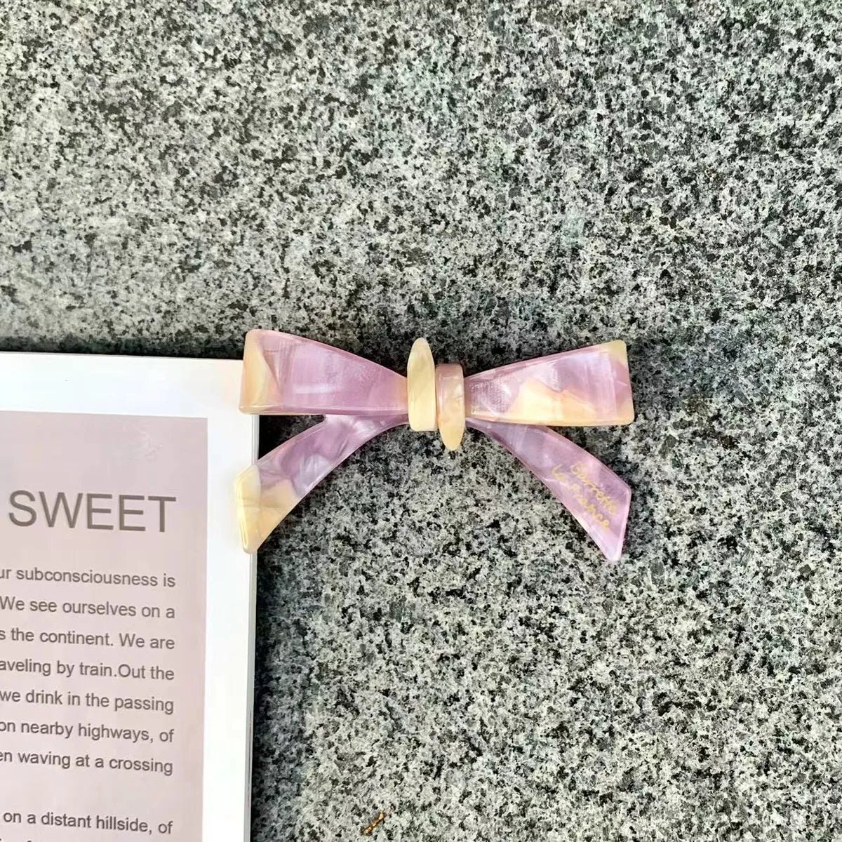 Women'S Simple Style Classic Style Bow Knot Acetic Acid Sheets Hair Clip