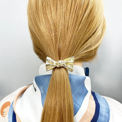 Women'S Simple Style Classic Style Bow Knot Alloy Plating Hair Clip