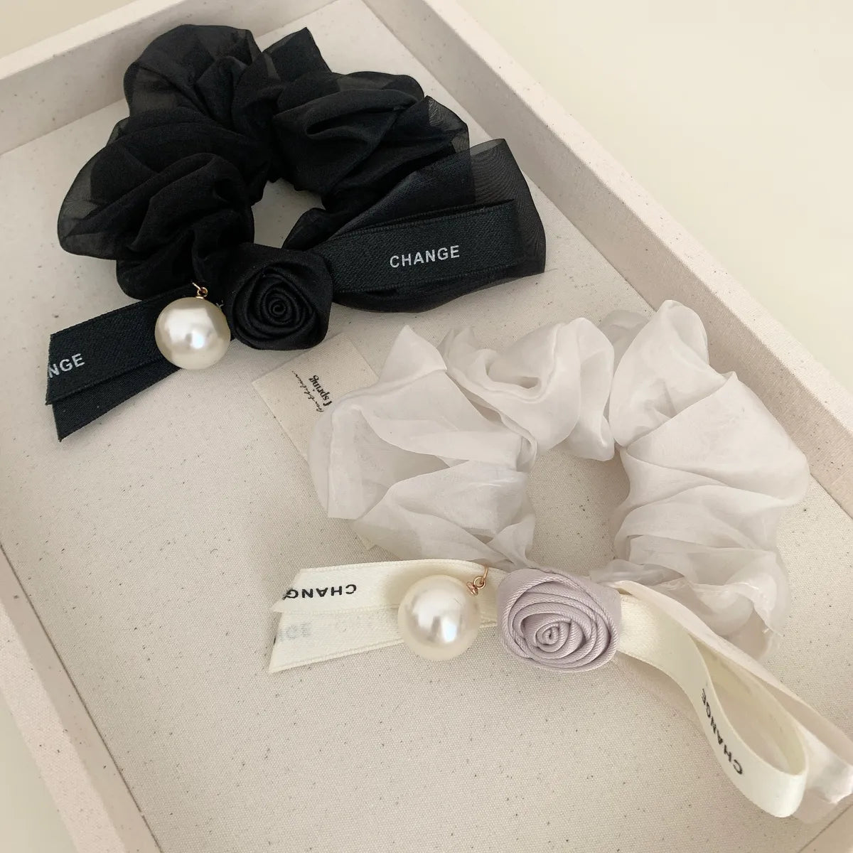 Women'S Simple Style Classic Style Bow Knot Gauze Hair Tie