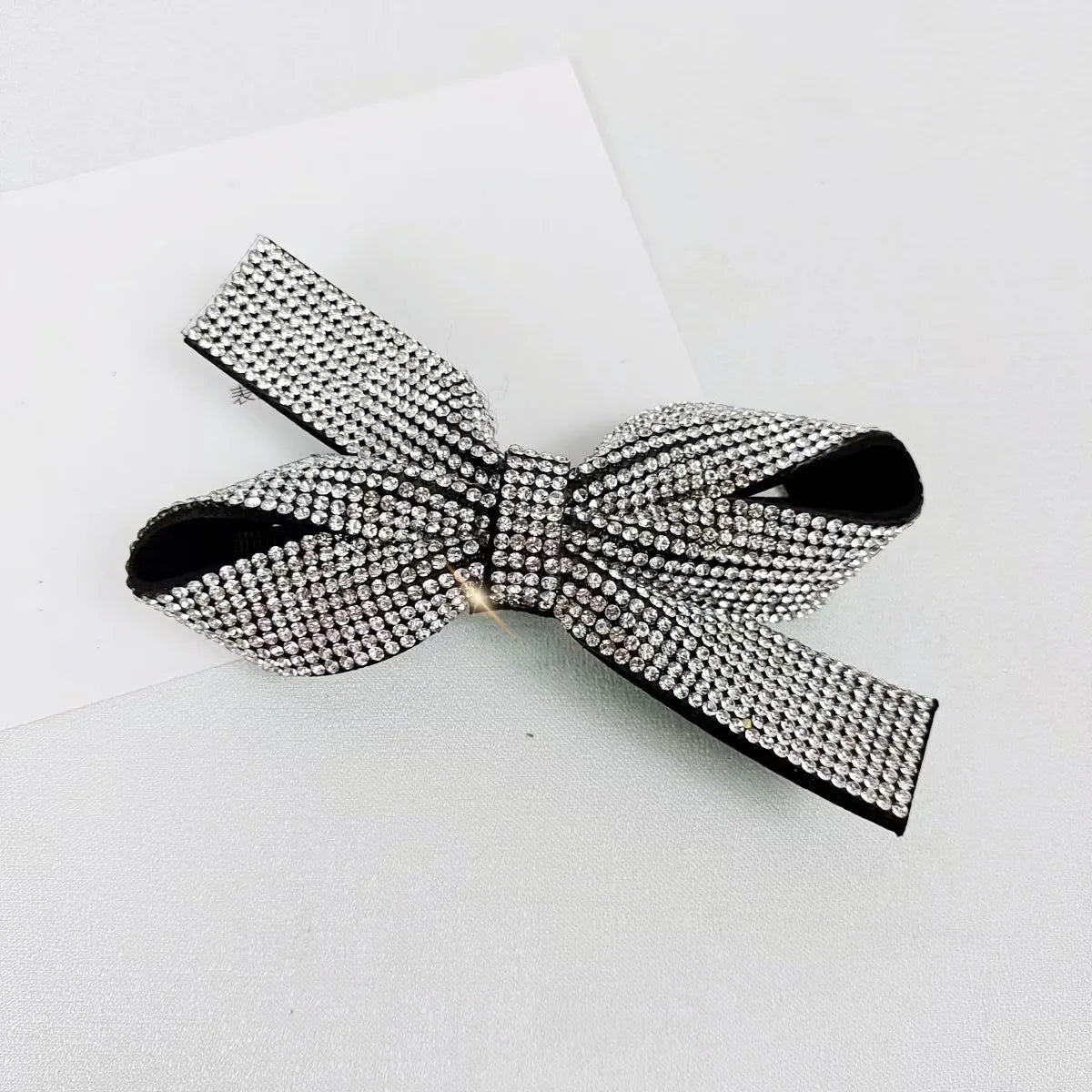 Women'S Simple Style Classic Style Bow Knot Rhinestone Inlay Rhinestones Hair Clip