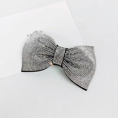 Women'S Simple Style Classic Style Bow Knot Rhinestone Inlay Rhinestones Hair Clip