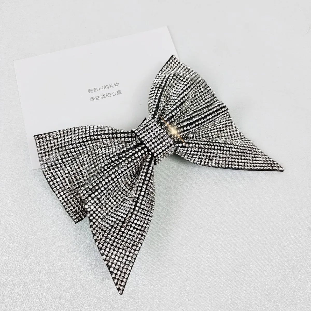 Women'S Simple Style Classic Style Bow Knot Rhinestone Inlay Rhinestones Hair Clip