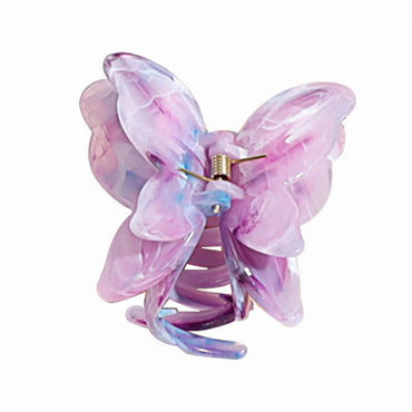 Women'S Simple Style Classic Style Butterfly Plastic Resin Butterfly Hair Claws