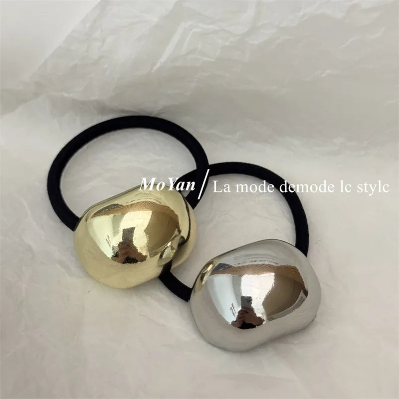 Women'S Simple Style Classic Style Color Block Alloy Hair Tie