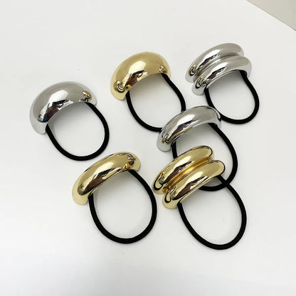 Women'S Simple Style Classic Style Color Block Alloy Plating Hair Tie