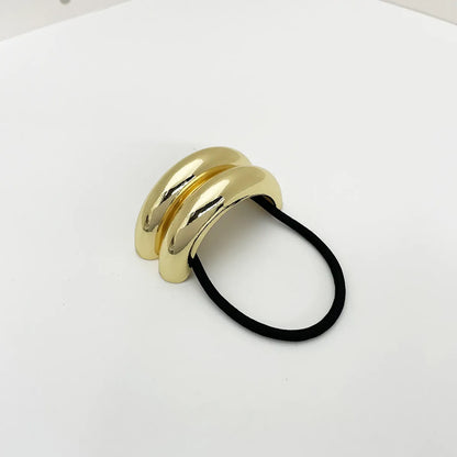 Women'S Simple Style Classic Style Color Block Alloy Plating Hair Tie