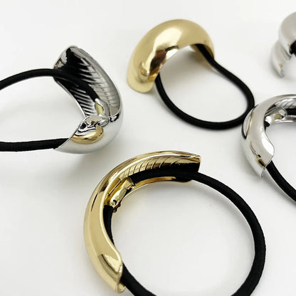 Women'S Simple Style Classic Style Color Block Alloy Plating Hair Tie