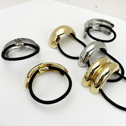 Women'S Simple Style Classic Style Color Block Alloy Plating Hair Tie