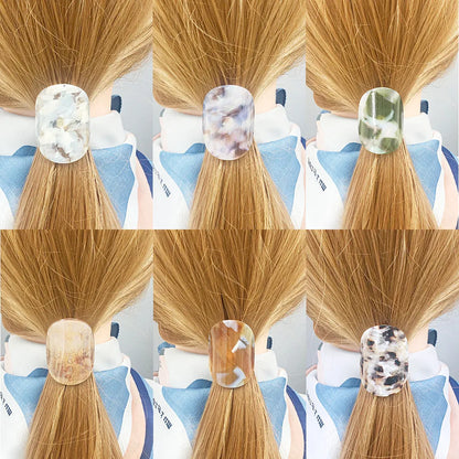 Women'S Simple Style Classic Style Color Block Alloy Resin Hair Clip