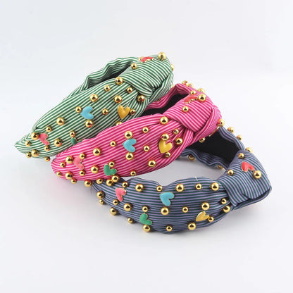 Women'S Simple Style Classic Style Color Block Cloth Braid Hair Band