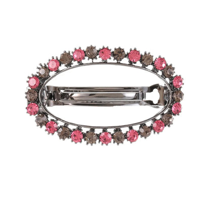 Women'S Simple Style Classic Style Color Block Zinc Alloy Inlay Rhinestones Hair Clip