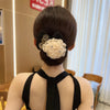 Women'S Simple Style Classic Style Flower Bow Knot Cloth Inlay Rhinestones Hair Tie