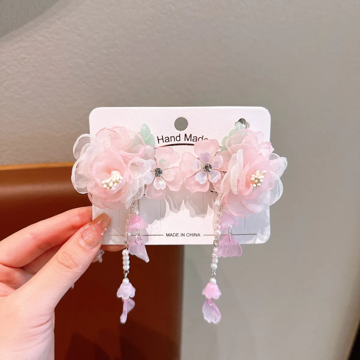 Women'S Simple Style Classic Style Flower Plastic Inlay Pearl Hair Clip