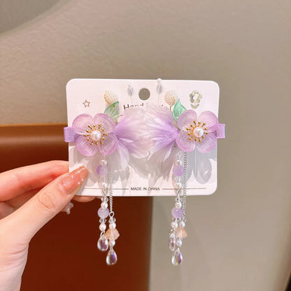 Women'S Simple Style Classic Style Flower Plastic Inlay Pearl Hair Clip