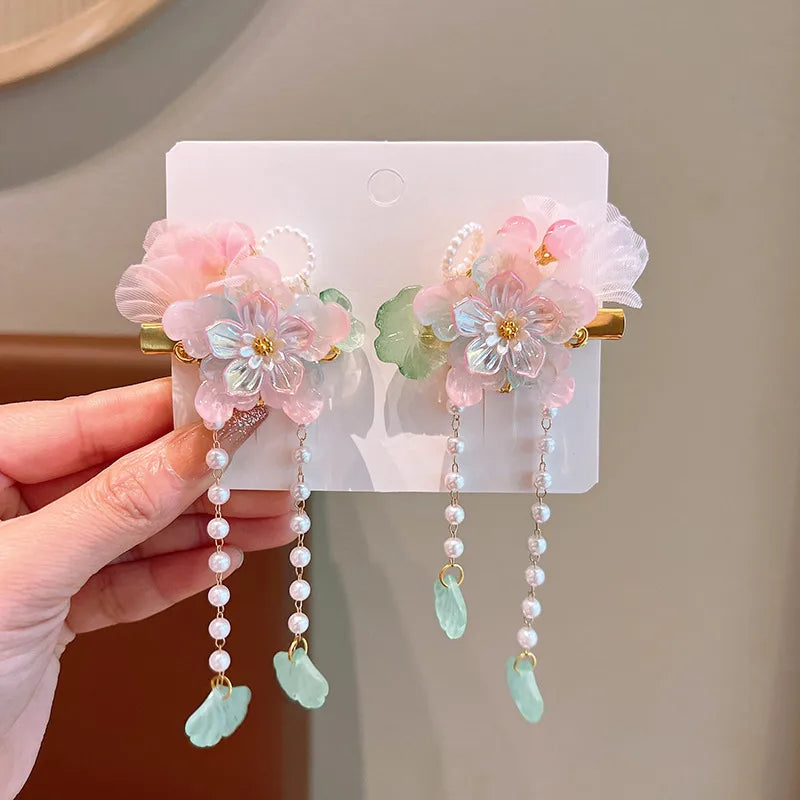 Women'S Simple Style Classic Style Flower Plastic Inlay Pearl Hair Clip