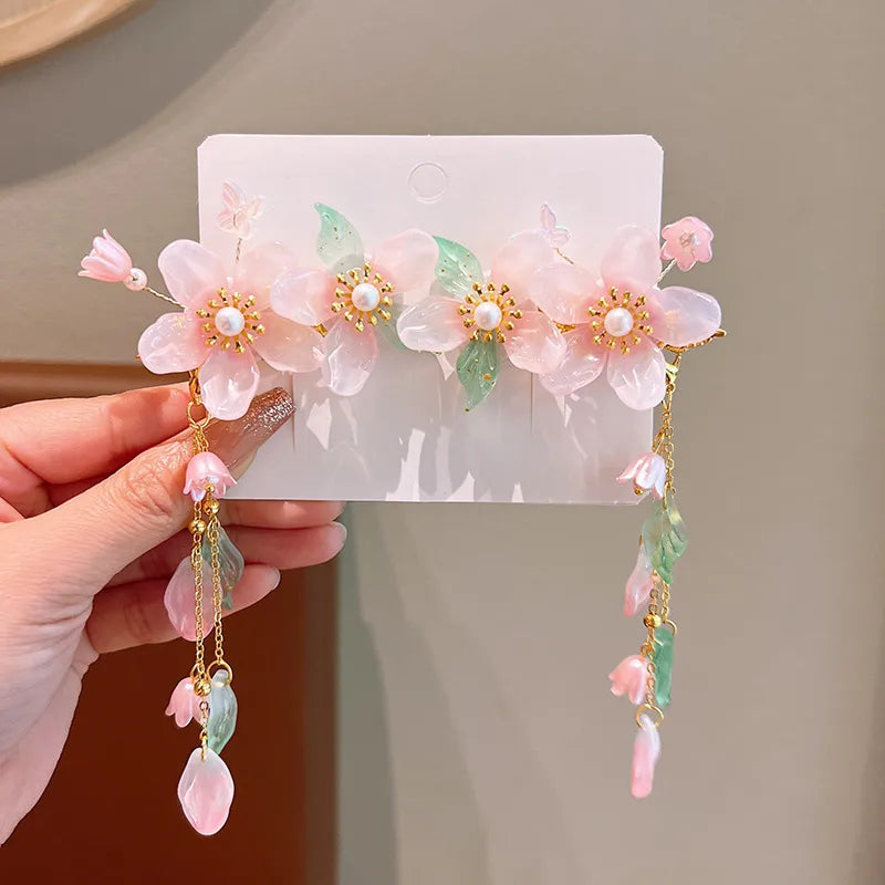 Women'S Simple Style Classic Style Flower Plastic Inlay Pearl Hair Clip