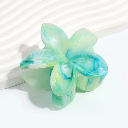 Women'S Simple Style Classic Style Flower Plastic Resin Hair Claws