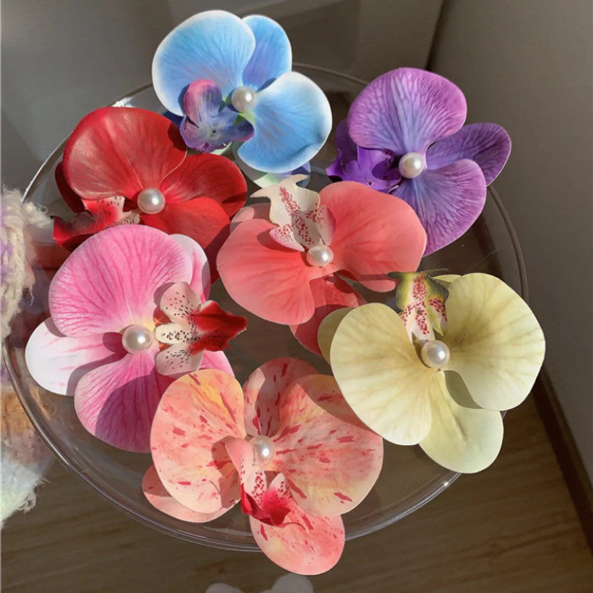 Women'S Simple Style Classic Style Flower Plastic Resin Patchwork Hair Clip