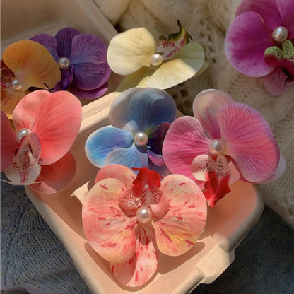 Women'S Simple Style Classic Style Flower Plastic Resin Patchwork Hair Clip