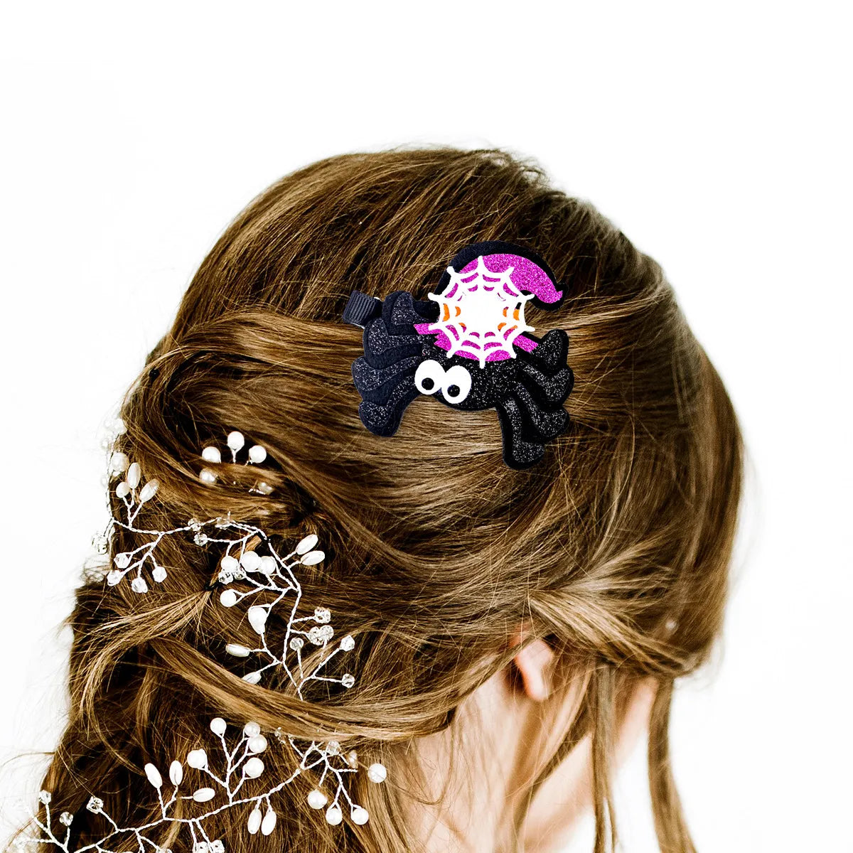 Women'S Simple Style Classic Style Pumpkin Alloy Cloth Hair Clip