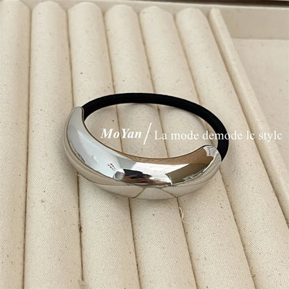 Women'S Simple Style Classic Style Solid Color Alloy Hair Tie