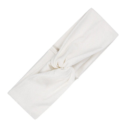 Women'S Simple Style Classic Style Solid Color Cloth Bowknot Hair Band